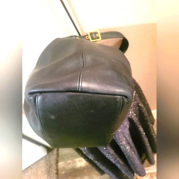 EUC Vintage Rare Coach legacy black drawstring bucket bag #9166 - Picture 5 of 10